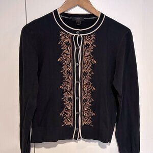 J. Crew Botanic Embroidered Cardigan